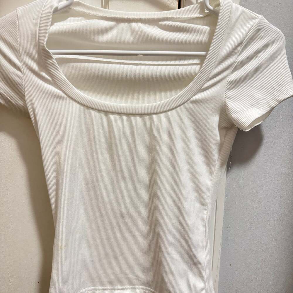 White Fitted T- Shirt